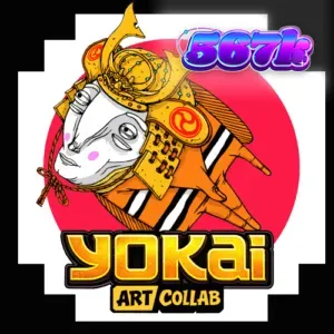 O slot Yokai da BGaming apresentando o samurai e o cenário do Monte Fuji